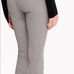 Lole Vichy pants black white check sear sucker